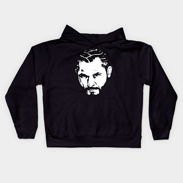 Jorge Masvidal Face Kids Hoodie by SavageRootsMMA